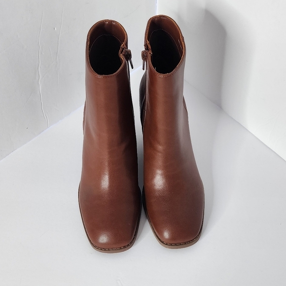 DOLCE VITA Rupart Square Toe Brown Wedge Bootie Size 10 - Picture 5 of 8